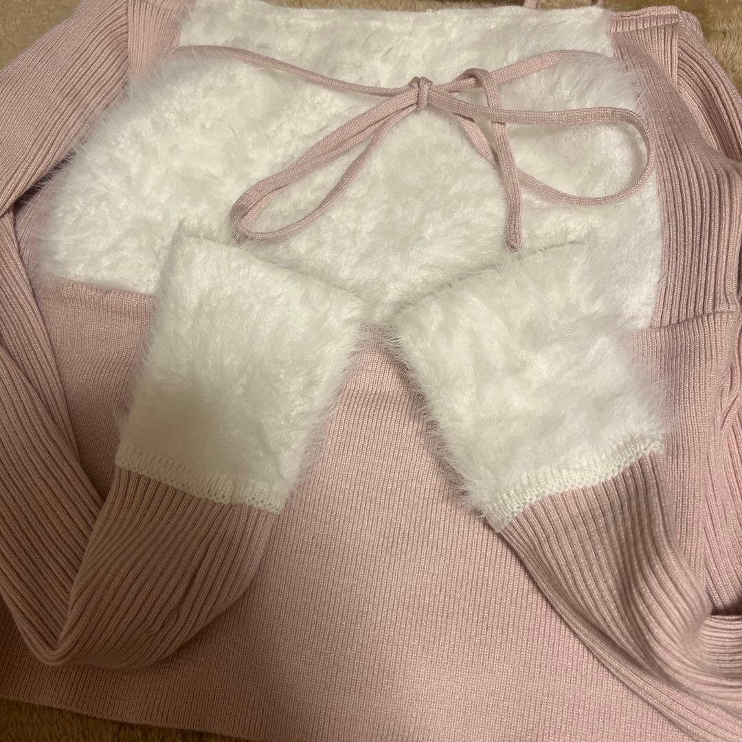 lumignon Ribbon bust fluffy tops ルミニョン - メルカリ