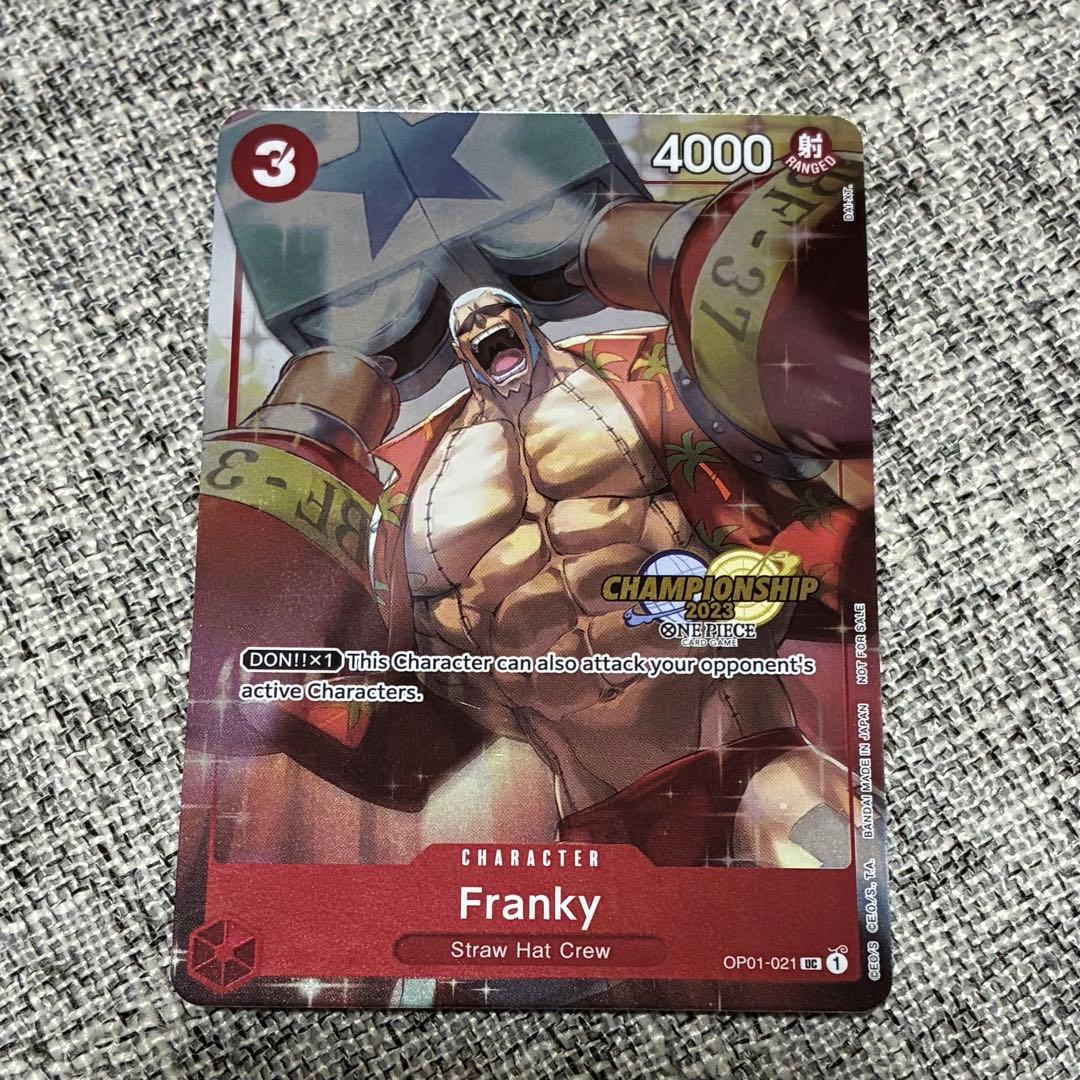 ワンピース　フランキー　チャンピョンシップ 2023年 ワンピースカード 観賞用 モンキー・D・ルフィ チャンピオンシップ2023