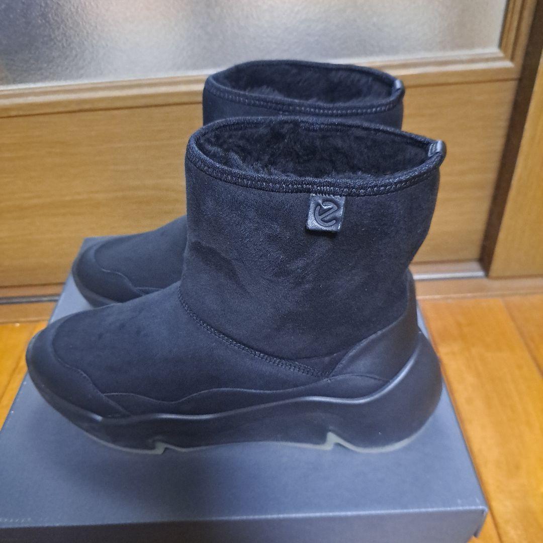 エコー　ムートンブーツ（ブラック）24.5cm