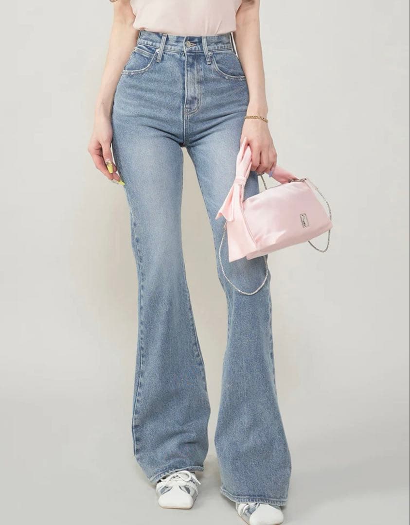 ダーリッチ セミフレアデニムパンツ M darich