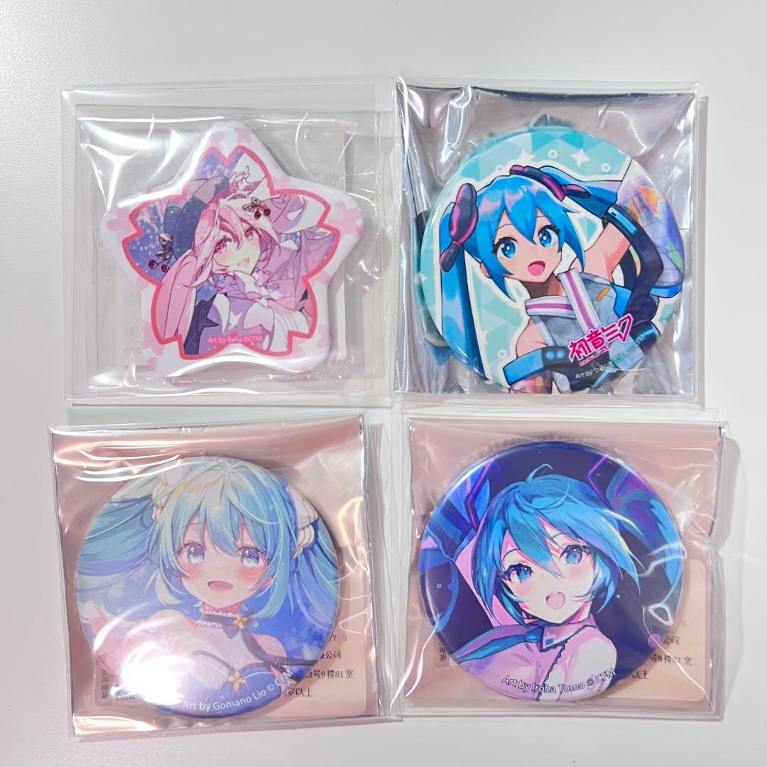 初音ミク 桜ミク 缶バッジ - メルカリ