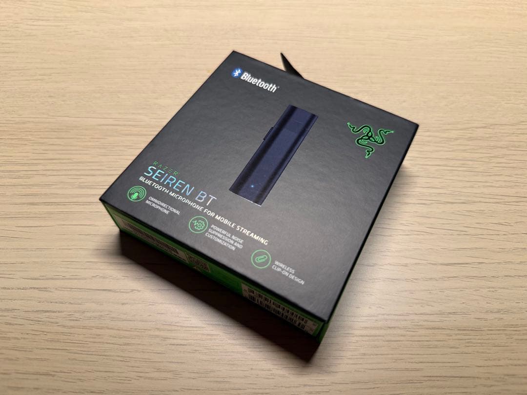 Razer レイザー Seiren BT ワイヤレスマイク クリップ型