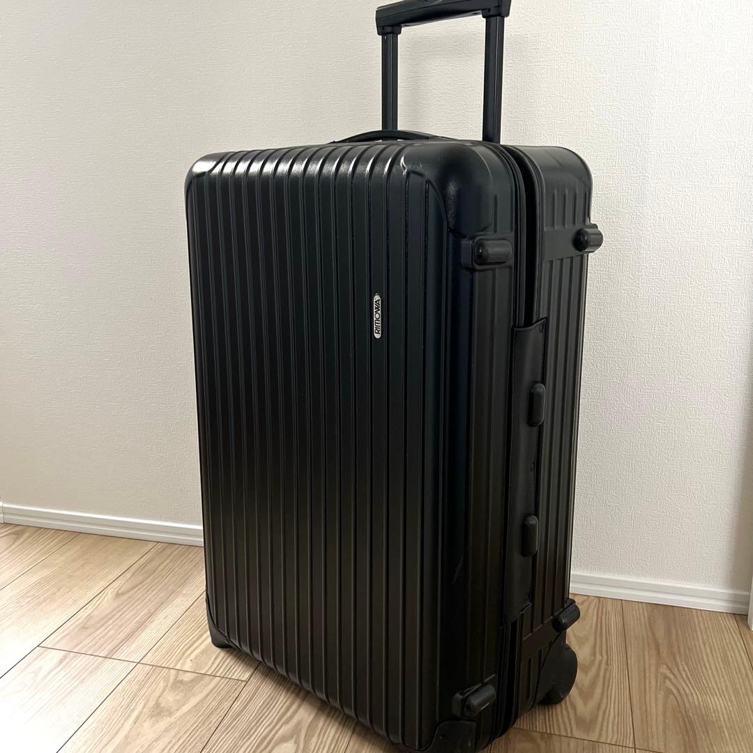 【希少】リモワ　旧サルサ　60L 2輪　キャリーケース　マットブラック 希少】リモワ 旧サルサ 60L 2輪 キャリーケース ブラック - メルカリ