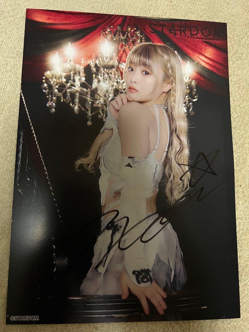 会場購入】女子プロレス スターダム なつぽい サイン入りポートレート