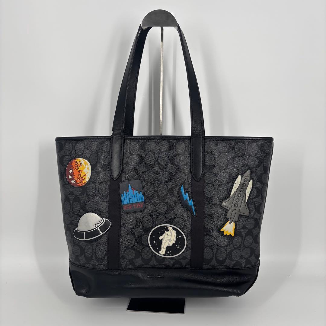 コーチ NASA限定コラボ トートバッグ ブラック