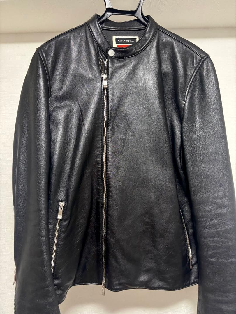 大幅値下げ！メゾンスペシャル　セミダブル　羊革ジャケット　Mサイズ