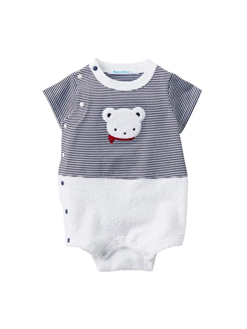 新品未使用　ファミリア　ロンパース　80