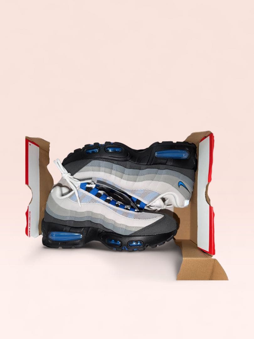 靴 Nike AirMax95 OG CoolGrey/BlueSpark