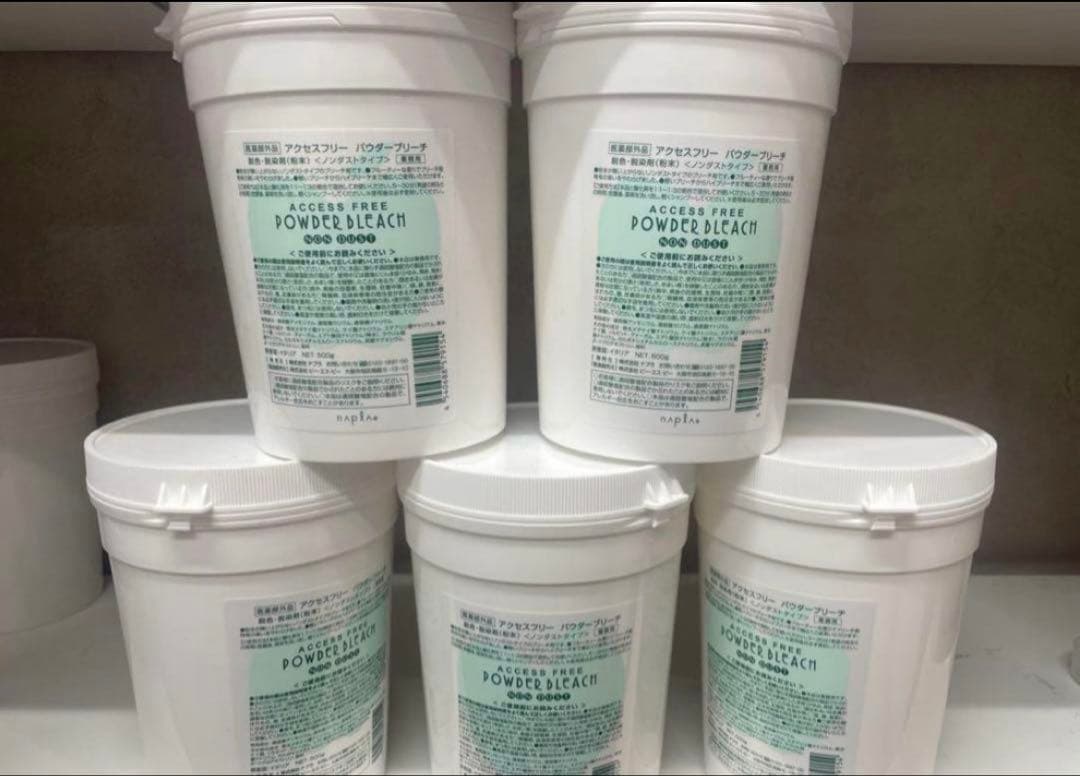 アクセスフリー パウダーブリーチ500g セット ナプラ アクセスフリー パウダーブリーチ 500g 脱色 脱染剤 粉末