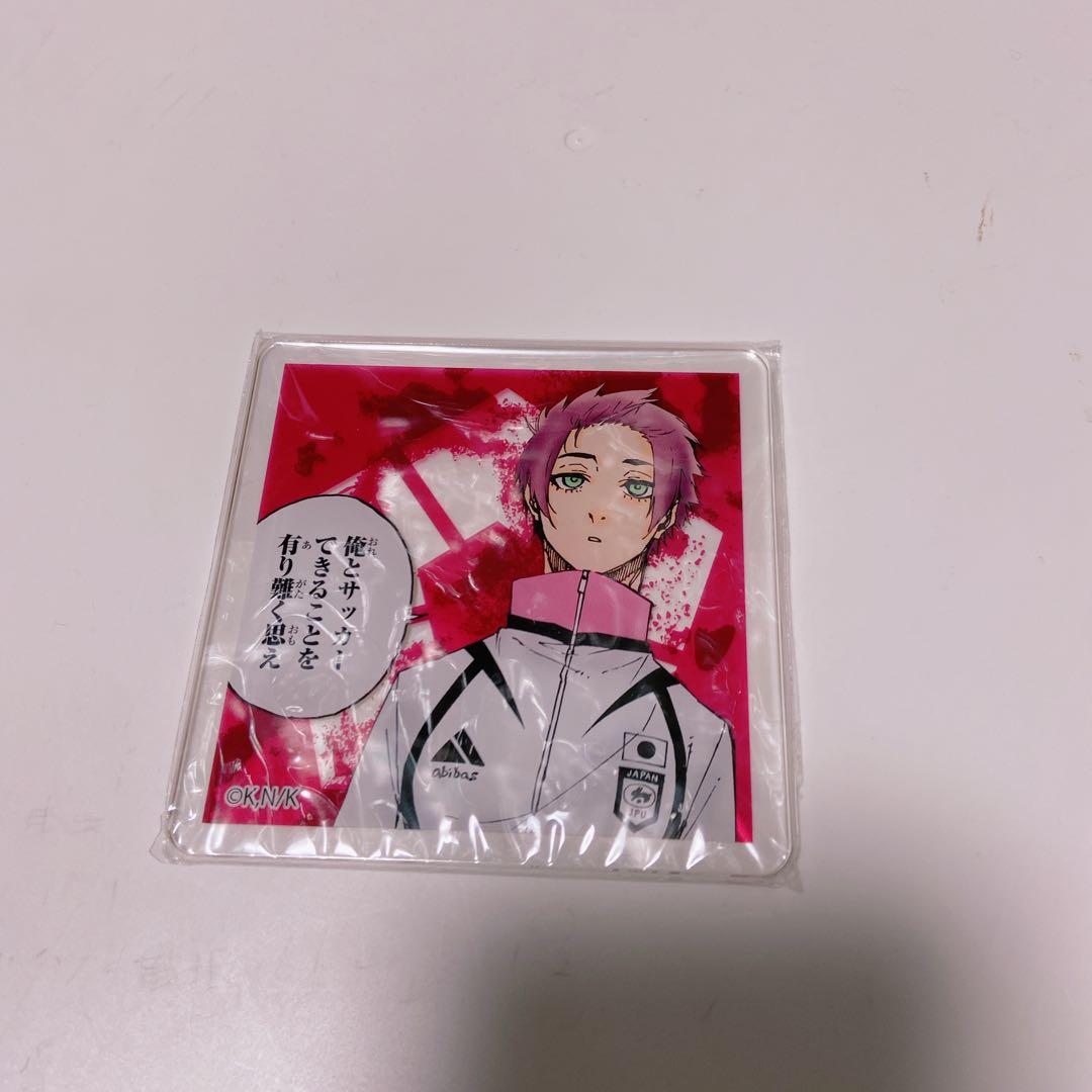 ブルーロック　糸師冴　冴　アクリルコースター　プリンセスカフェ