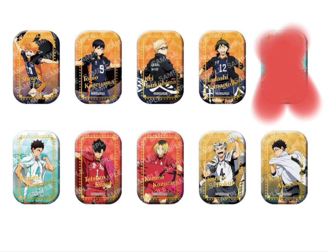 ハイキュー！！スクエア缶バッジ【BOX】(横断幕第一弾）＜セブンネット限定＞