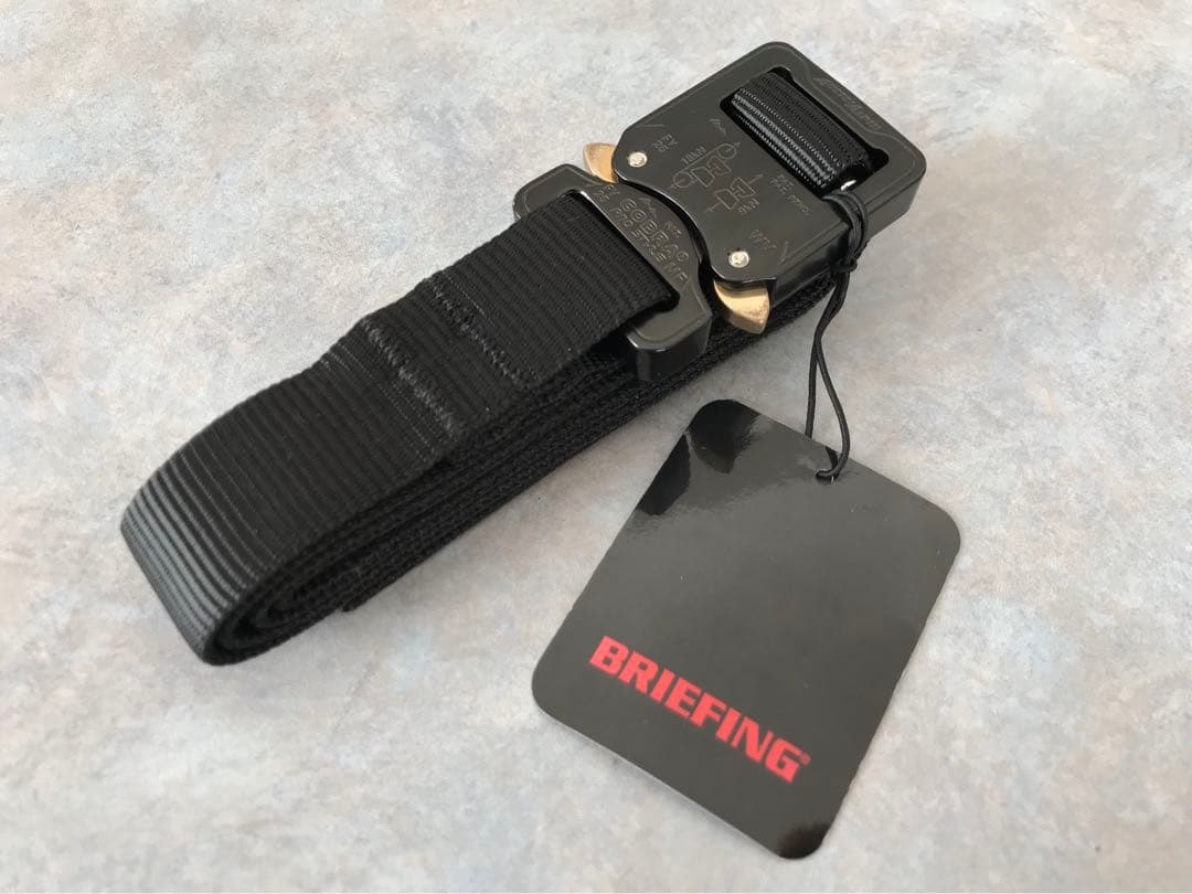 【新品】BRIEFING COBRAR BUCKLE BELT BLACK Two Row Stitch Black Double Prong Buckle Belt – StockyardX, The