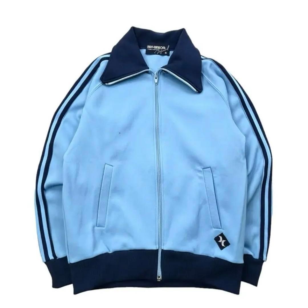 Hit union トラックジャケット ジャージ ラグラン 水色 あのちゃん S