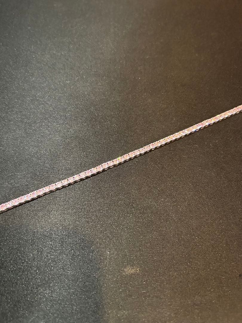 AVALANCHE S925 テニスブレスレット (ピンク)