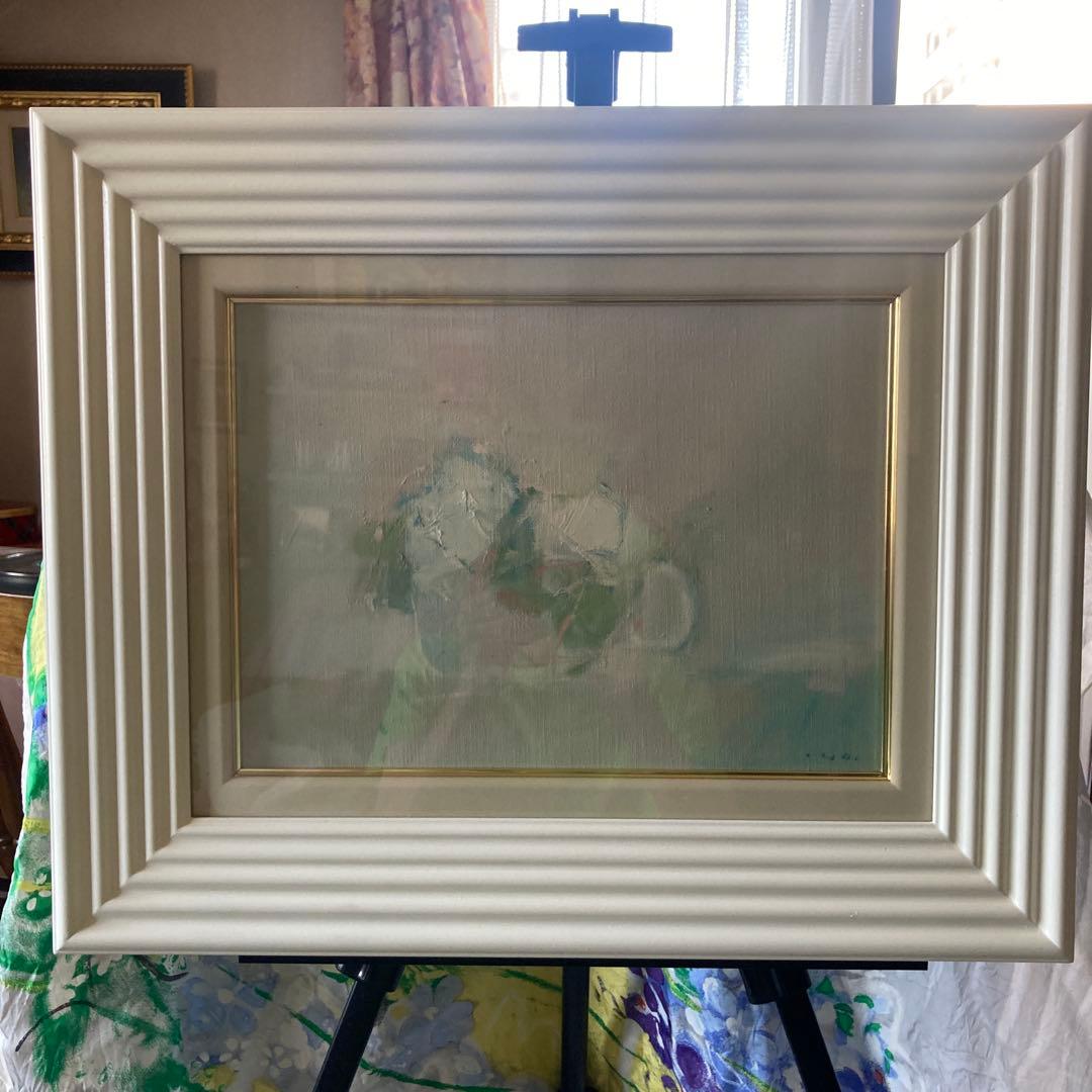 【優しく包み込む本物の油彩画 】「薔薇」F4号　井上孝義画伯作品