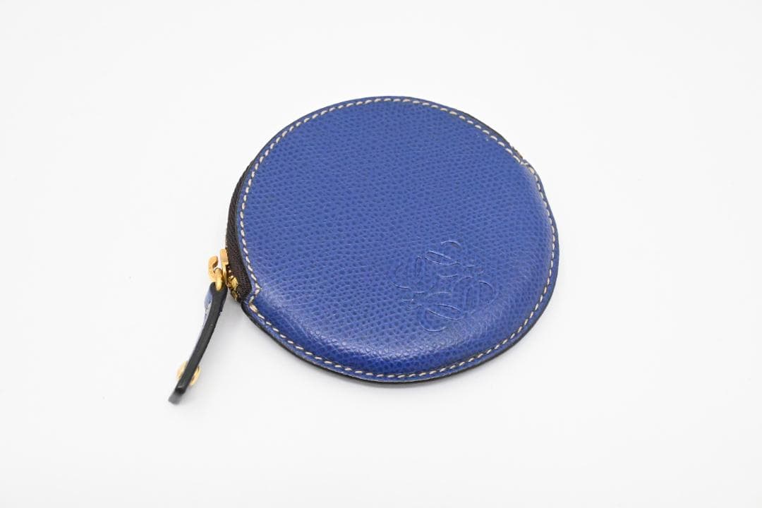 【大人気アイテム】ロエベ　LOEWE　ケース　小銭入れ　レザー　ブルー