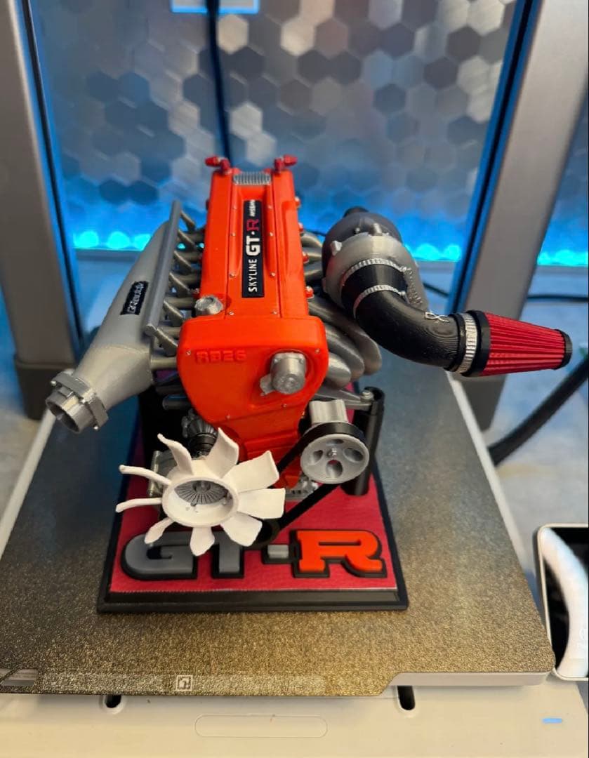 日産　NISSAN RB26 エンジン　オブジェ　3Dプリンター 製造