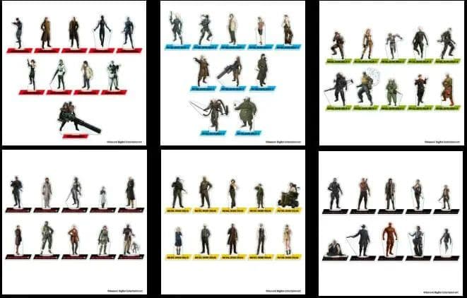 MGS 小島秀夫作品のみ 各10種 アクリルスタンド メタルギアソリッド パルコ