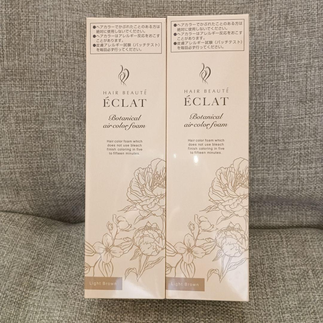 ヘアボーテ　エクラ　ボタニカル　　　エアカラーフォーム　up ライトブラウン ヘアボーテエクラボタニカルエアカラーフォームup3本P付特別セット