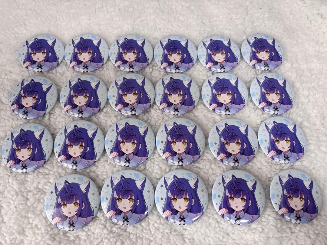 にじさんじ 天宮こころ わんにゃん 缶バッジ - メルカリ