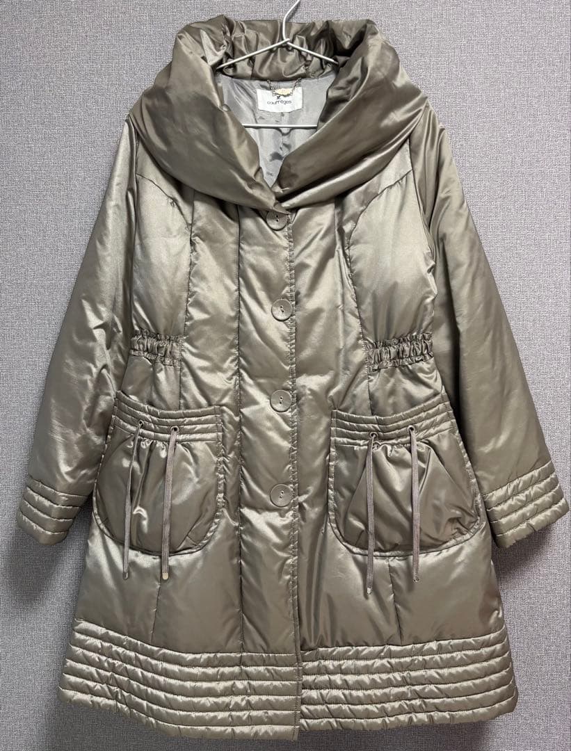 courreges クレージュ ダウン コート ジャケット 38 - メルカリ