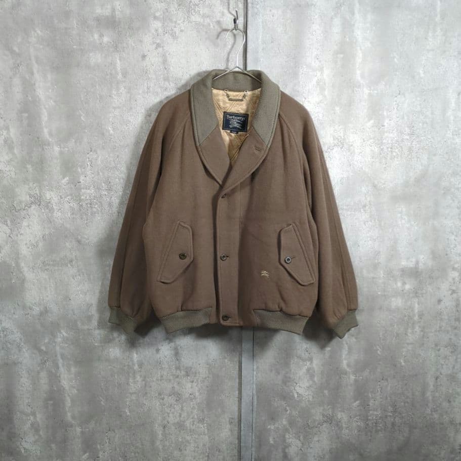 【80~90s】BURBERRYS バーバリー WoolJacketハリントン