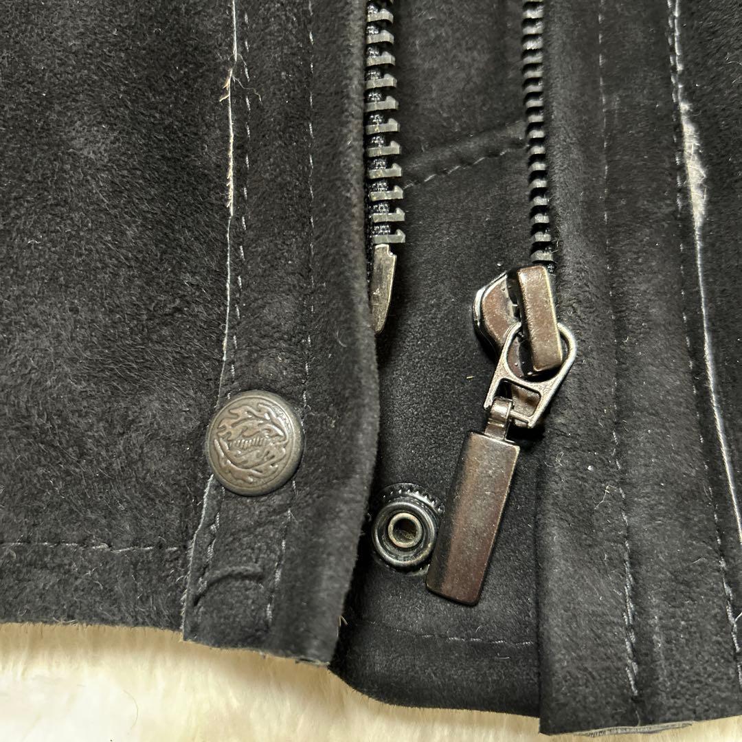 ロシア製 ムートンジャケット ヤロスラフスカヤ ミリタリー B-3 黒