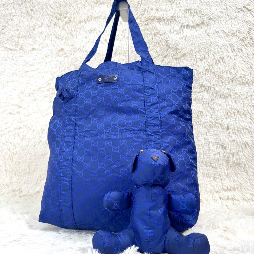 GUCCI グッチ エコバッグ テディベア くま ナイロン 犬 GG柄 トート 楽天市場】【バッグ】GUCCI グッチ GGナイロン テディベア クマ トート