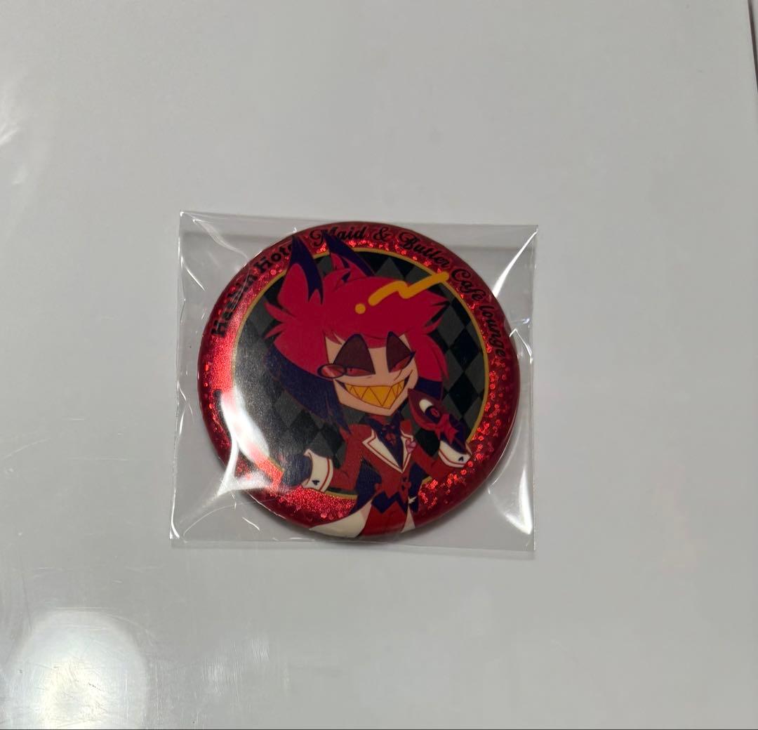 ハズビンホテル アニメイトカフェ アニカフェ アラスター 缶バッジ SD