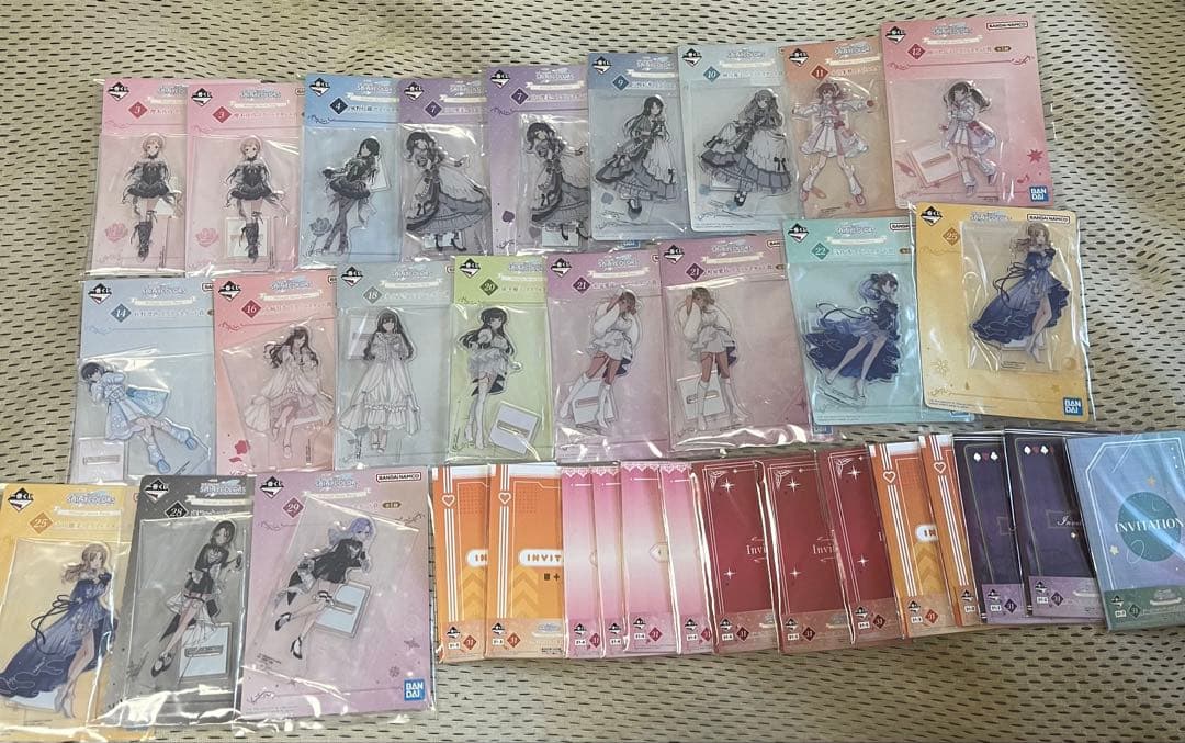一番くじ アイドルマスター アクリルスタンド 20点　案内状　14点 ストレイライト】シャニマス 一番くじ アクリルスタンド 案内状 セット