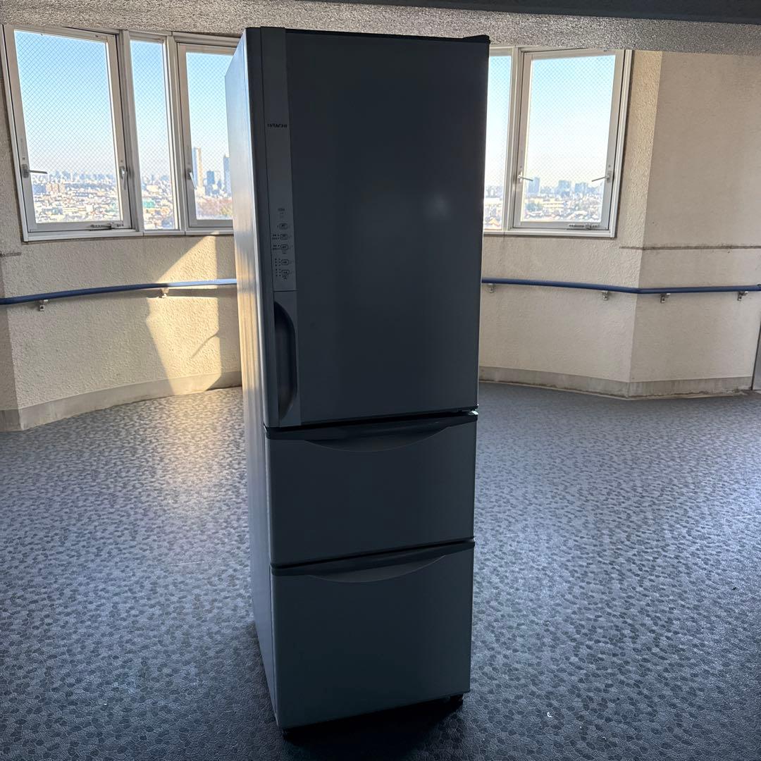 シルバー冷蔵庫 エコモード付き日立 日立 HITACHI 冷蔵庫 3ドア 315L 右開き Vタイプ 幅54cm グラファイト