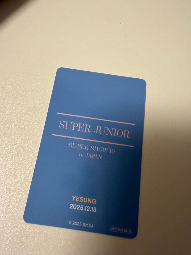 プレミアムシートグッズ SUPER JUNIOR YESUNG トレカ - メルカリ