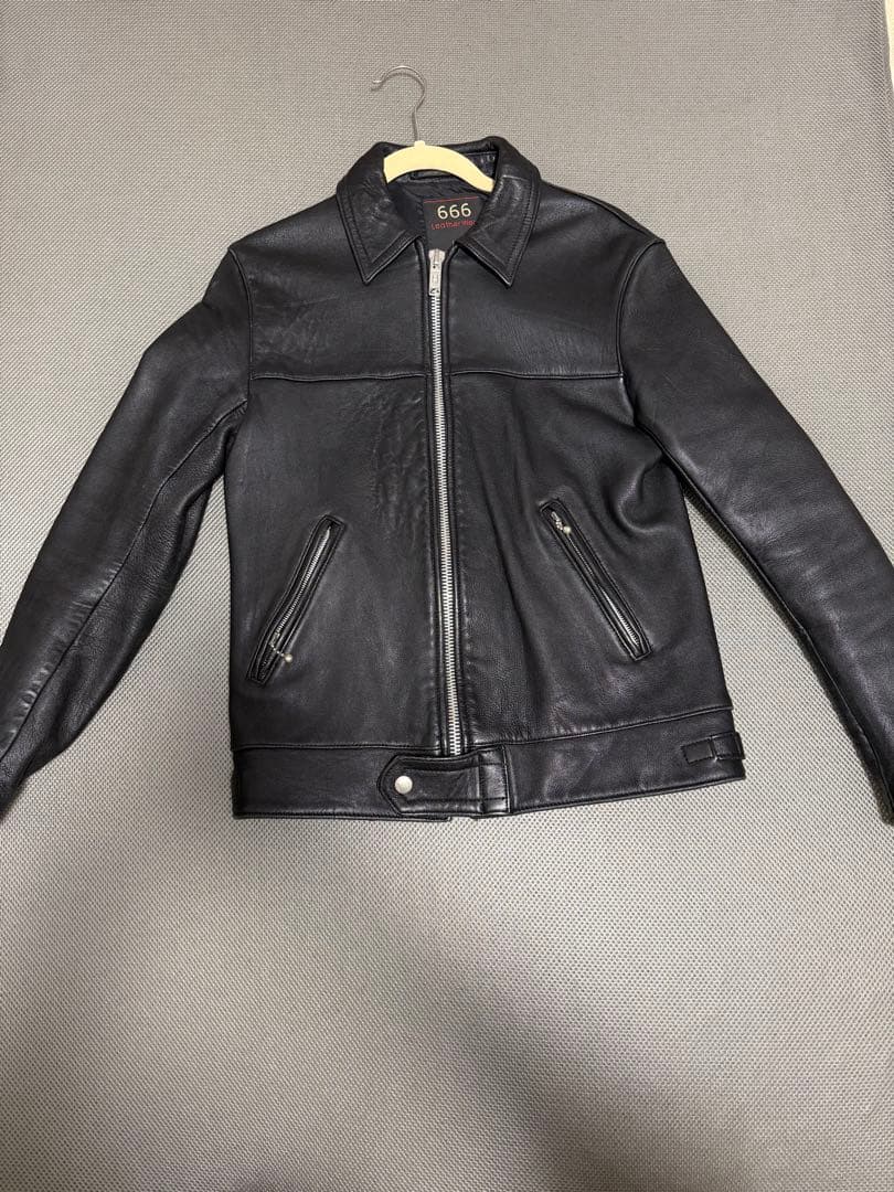 【極美品】666 ライダース LJM-9 シープスキン 38 英国製 ビンテージ