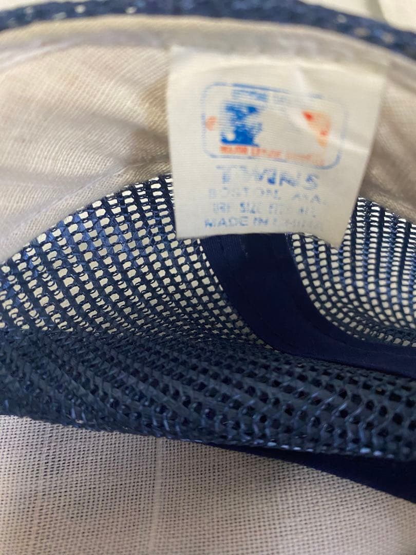 超希少】 90s TWINS ヤンキース メッシュキャップ つば裏緑 - メルカリ