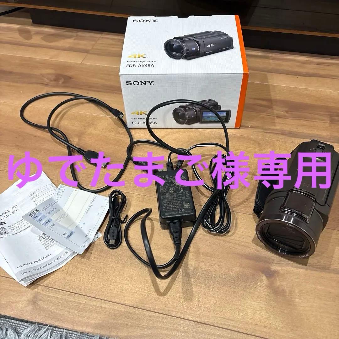 SONY FDR-AX45 4Kビデオカメラ ソニー SONY デジタル4Kビデオカメラ 64GBメモリー内蔵 FDR-AX45A
