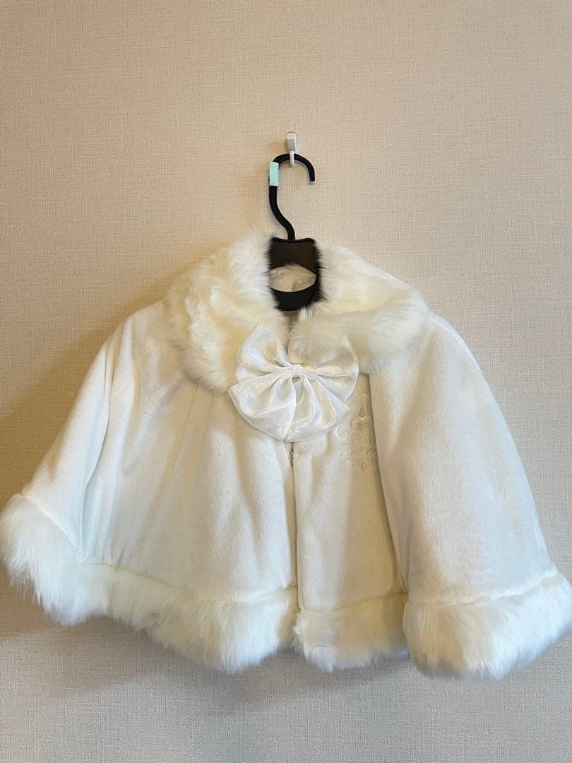 ビビディバビディブティック　ファーケープポンチョ♪ ビビディバビディブティック プリンセスケープ 110 ディズニー ファー