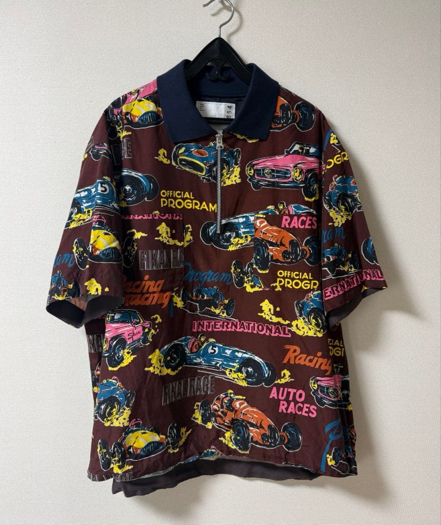 sacai★サカイ★Car Race★Tropical Print★ポロシャツ