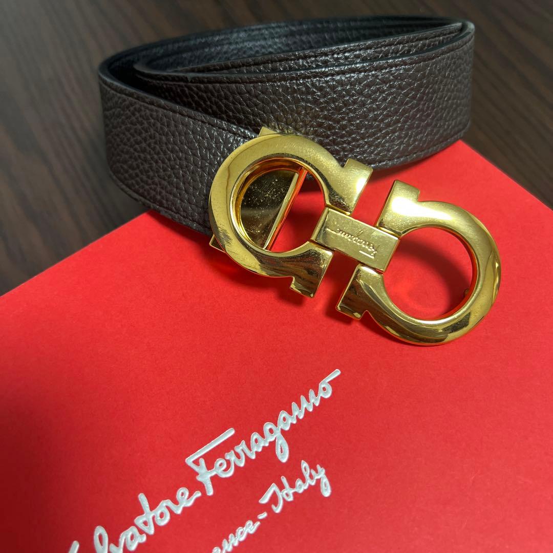 Ferragamo フェラガモ　ベルト　ガンチーニ Salvatore Ferragamo (サルバトーレフェラガモ) リバーシブル