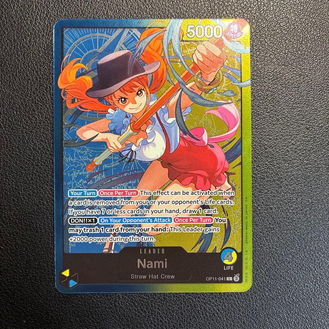 美品】ワンピースカード ナミ リーダーパラレル 英語版 - メルカリ