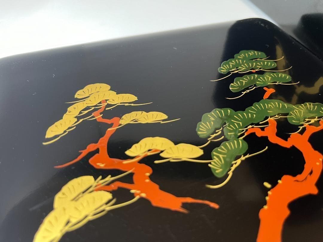 未使用】 黒内洗朱 木製 目黒廣太謹製 三段重 重箱 - メルカリ