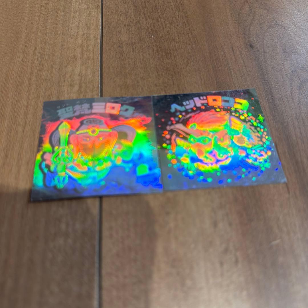 旧ビックリマンシール 当時物 ヘッドロココ・聖梵ミロク 2点セット