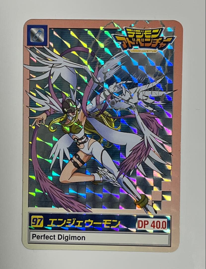 旧デジモンカード エンジェウーモン カードダス キラ - メルカリ