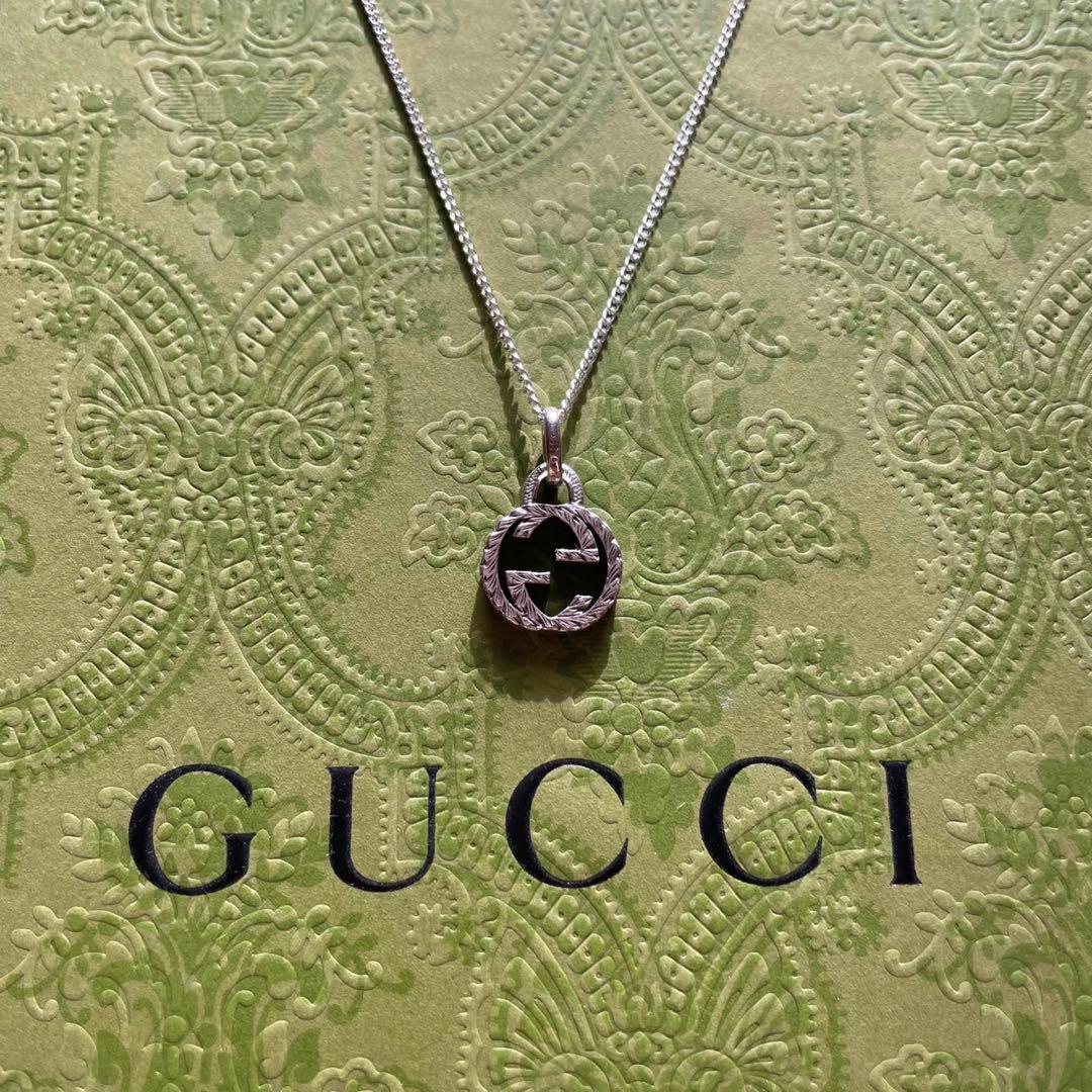 な*み様 正規 付属品有 GUCCI アラベスク インターロッキング ネックレス 楽天市場】グッチ Gucci 661125 アラベスク インターロッキングG