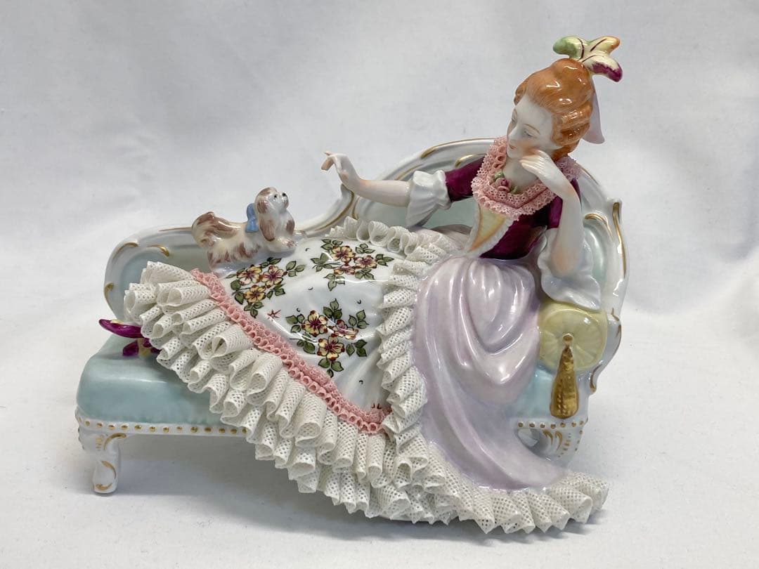 sitzendorf ジッツェンドルフ レースドール フィギュリン　陶器人形 Yahoo!オークション -「ジッツェンドルフ」の落札相場・落札価格