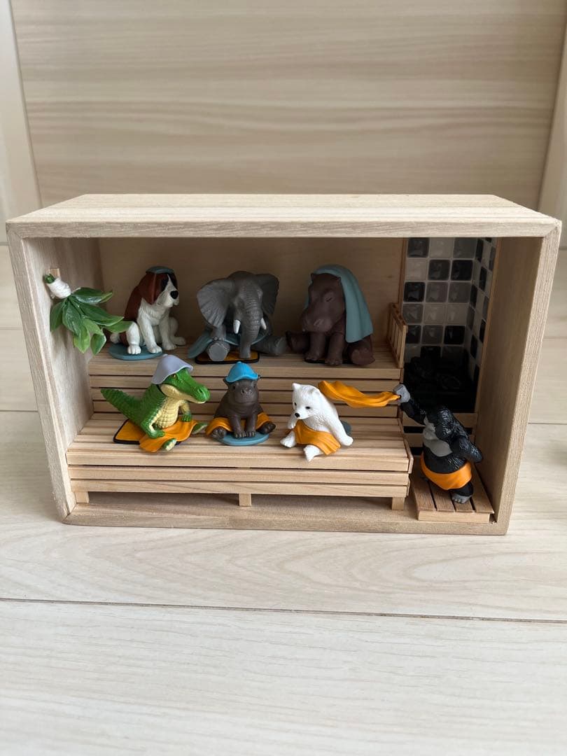 どうぶつサウナ　ジオラマ　ケース　全てセット どうぶつサウナ ジオラマ ミニチュア - メルカリ