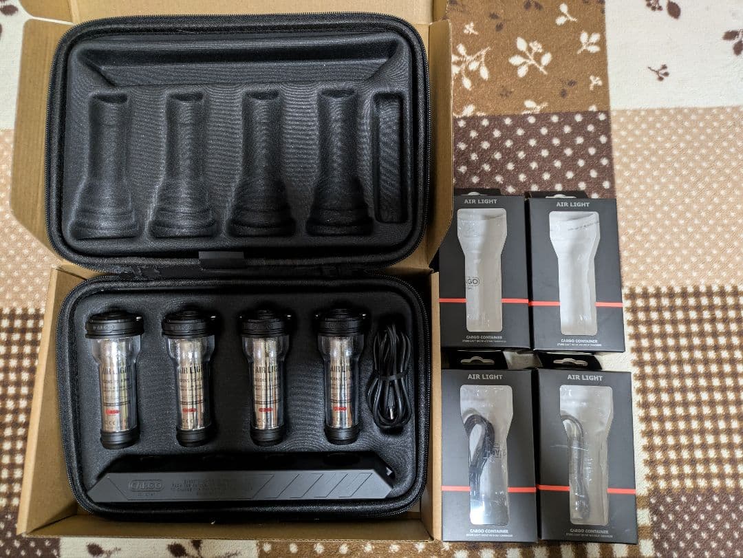 CARGO CONTAINER AIR LIGHT 4本＆充電器ケースセット