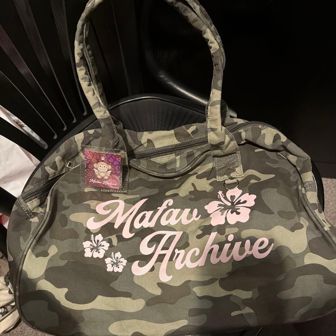 MAFAVARCHIVE WEGO ボストンバッグ コラボ 迷彩柄