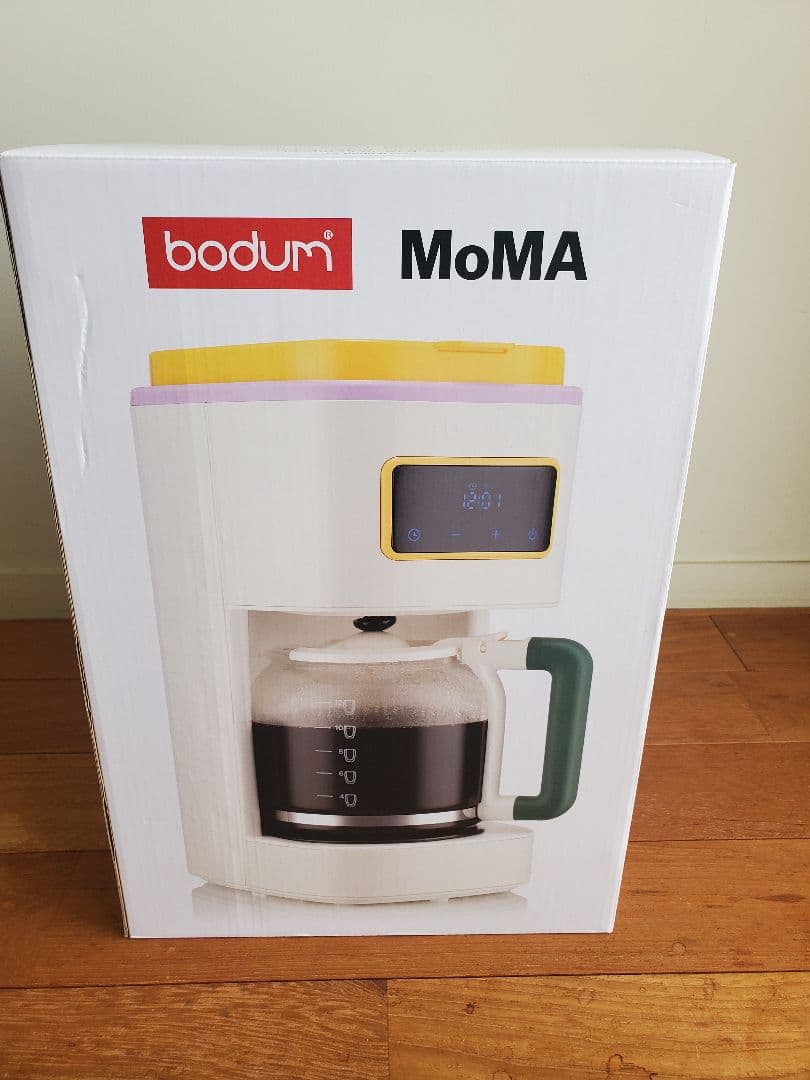 bodum MoMA BISTRO コーヒーメーカー Bodum Programmable 12-Cup Coffee Maker - Blue/ Multi – MoMA Design