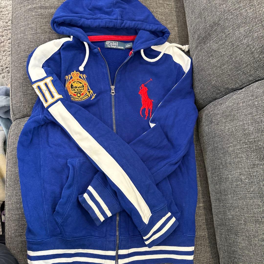 Polo by Ralph Lauren フルジップパーカー S 青