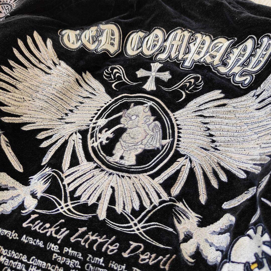 TEDMAN テッドマン リバーシブル スカジャン ベロア サテン 刺繍 L